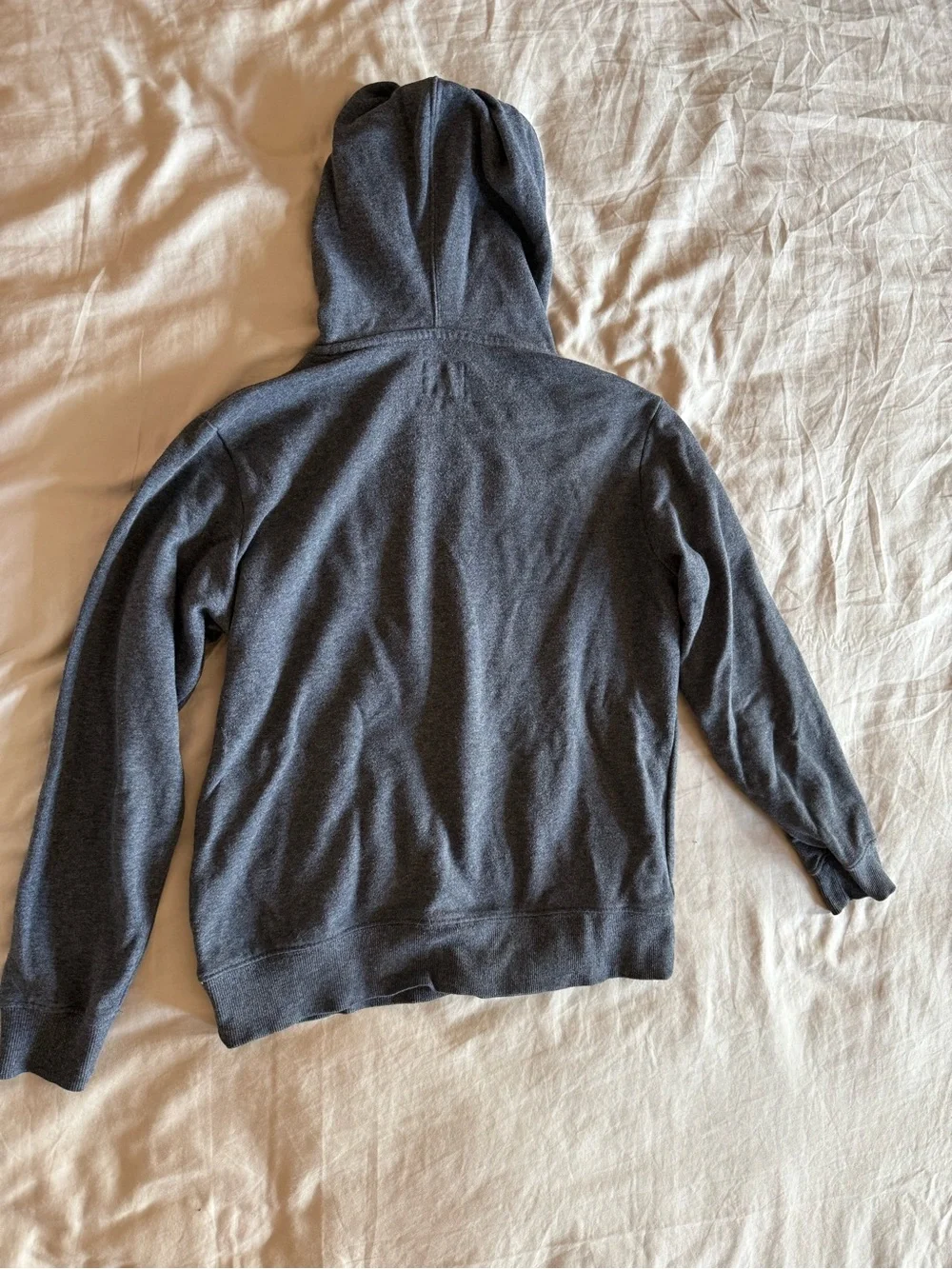 Champion Boys Script Logo Fleece Pullover Hoodie Dark Heather Gray Size L 14/16